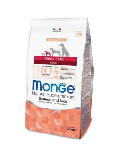 MONGE CANE ADULT MINI SALMONE KG. 7,5