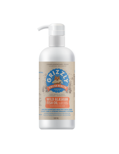 OLIO SALMONE GRIZZLY PLUS 500 ML - NUOVA FORMULA