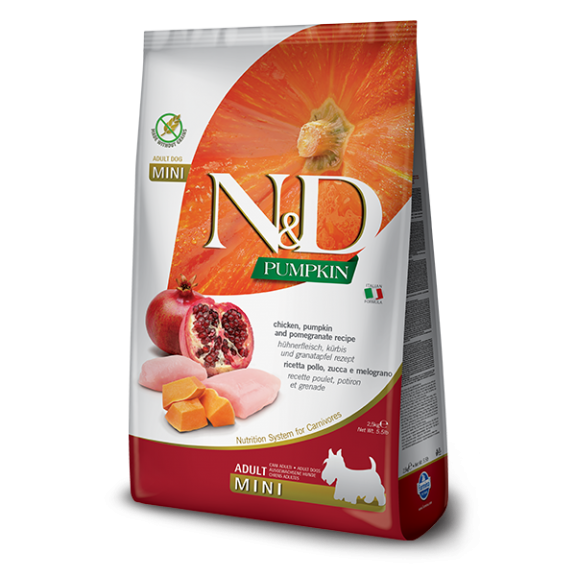 FARMINA N&D PUMPKIN MINI ADULT POLLO...
