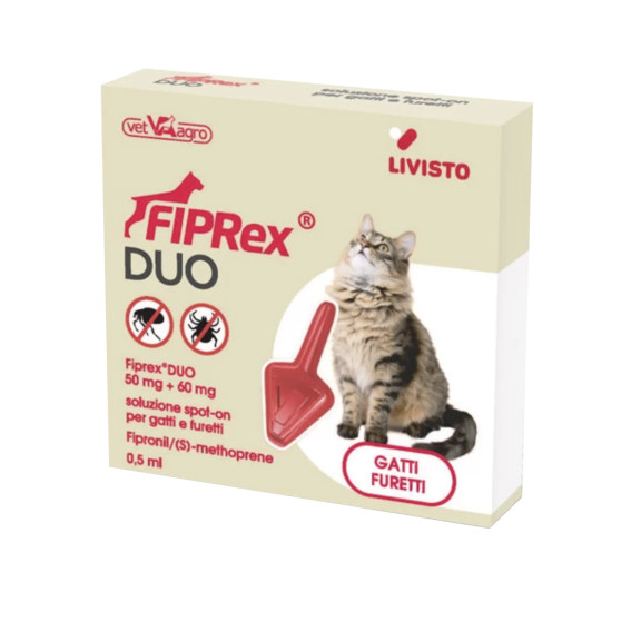 FIPREX DUO S  60mg GATTO/FURETTO 1 PIP.