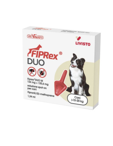 FIPREX DUO  M  134mg  CANE MEDIO 1 PIP.