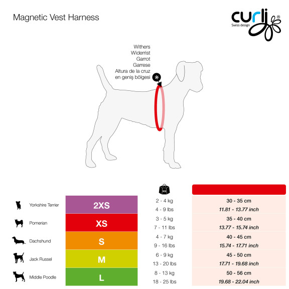 PETTORINA MAGNETIC VEST A.M. NERO 2XS