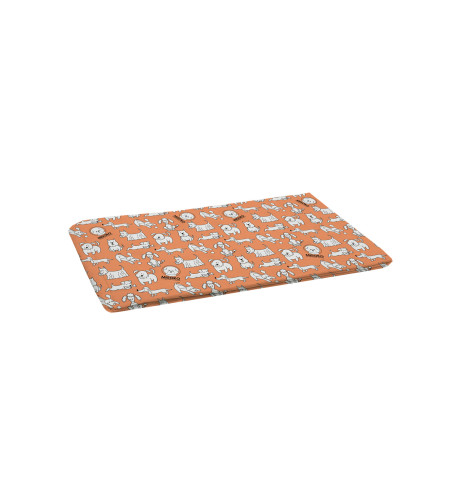 MISOKO TAPPETINO RIUTILIZZABILE CANE 40X50 CM, corallo con cuccioli