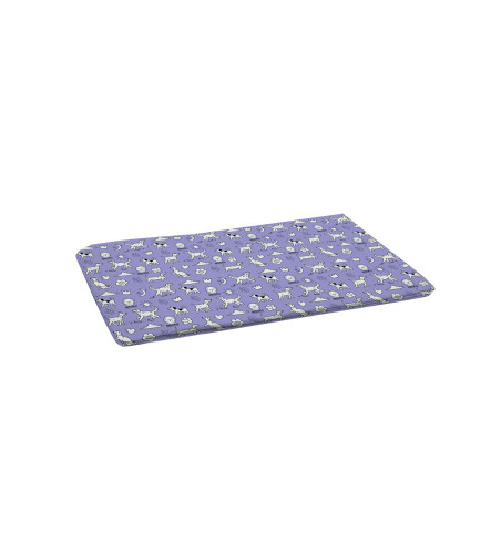 MISOKO TAPPETINO RIUTILIZZABILE CANE 40X50 CM, viola con cuccioli