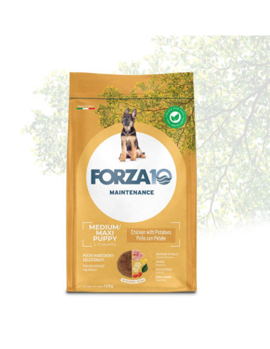 FORZA 10 MEDIUM-LARGE PUPPY MANTENIMENTO POLLO E PATATE 12 KG NEW