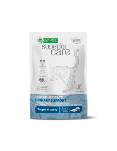 NATURE'S PROTECTION SUPERIOR CARE POUCH URINARY TUNA & SALMON ADULT CAT 70 gr (24 pouch/conf.)