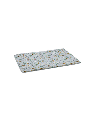 MISOKO TAPPETINO LAVABILE BLU CON API, 80x140 cm - 1 PZ