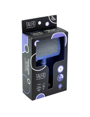 TAURO PRO LINE CARDATORE PLASTICA VIOLA denti 20mm ACCIAIO INOX