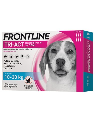 FRONTLINE TRI-ACT SPOT-ON 10-20 KG M - 6 PIPETTE