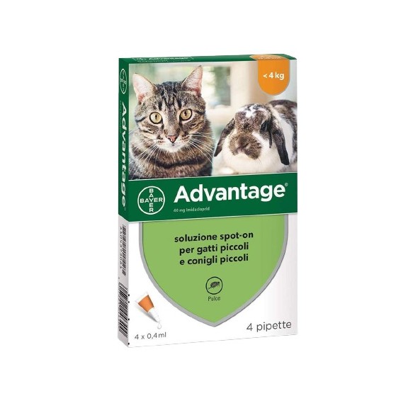 ADVANTAGE 40 GATTO   4 KG - 4 TUB.