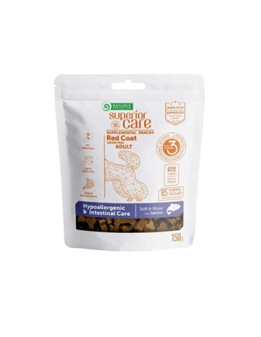 NATURE'S PROTECTION SUPERIOR CARE SNACK RED COAT HYPOALLERGENIC & INTESTINAL CARE GF SALMON 150 g.