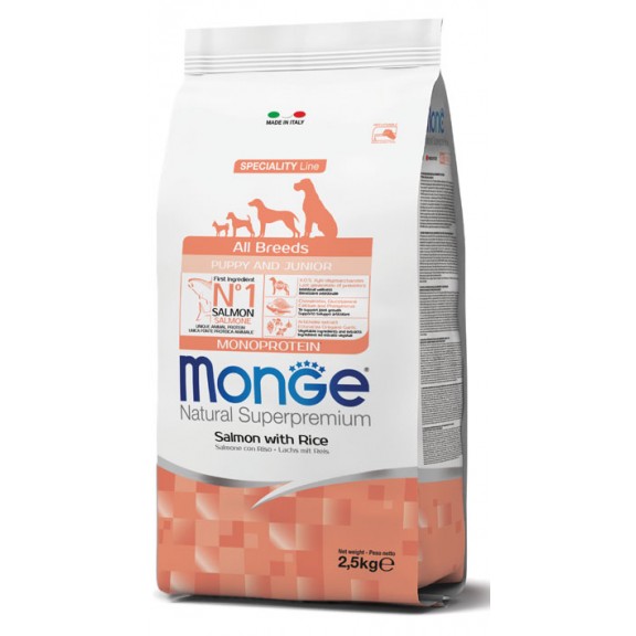MONGE PUPPY CANE ALL BREEDS SALMONE...