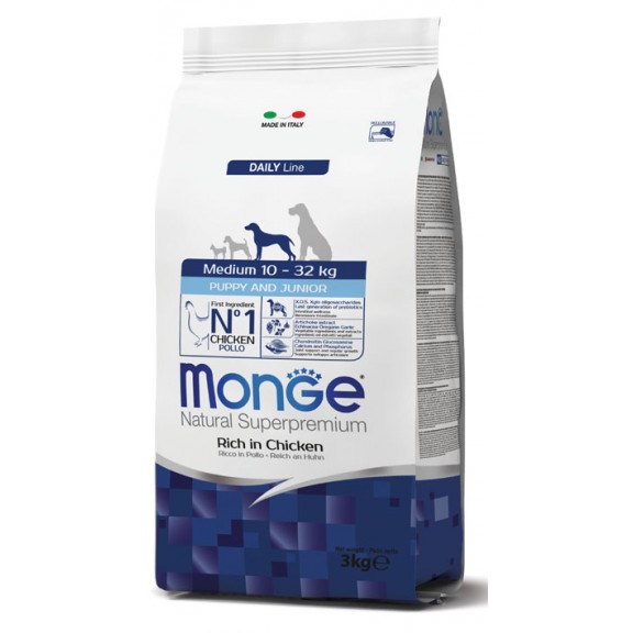 MONGE MEDIUM PUPPY CANE KG. 3