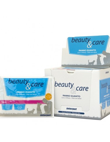 PANNOGUANTO AL TALCO PER CUCCIOLI BEAUTY & CARE 28 pz