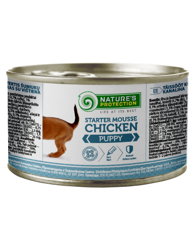 NATURE'S PROTECTION LATTINA PUPPY STARTER MOUSSE CHICKEN 200 gr. (6 lattine/conf.)